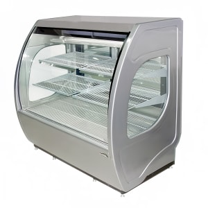 138-ELITE6DCHCG 72" Full Service Bakery Display Case w/ Curved Glass - (3) Levels, 115v