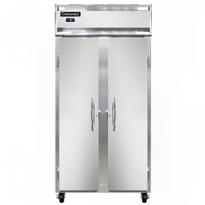 160-2FSESNSS 36 1/4" Slim Line Two Section Reach In Freezer, (2) Left/Right Hinge Solid Doors, 115v