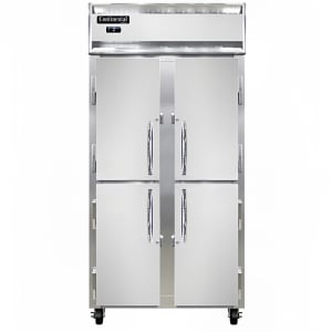 160-2FSENSSHD 36 1/4" Slim Line Two Section Reach In Freezer, (4) Left/Right Hinge Solid Doors, 115v