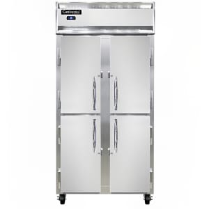 160-2RSENSSHD 36 1/4" Two Section Reach In Refrigerator, (4) Left/Right Hinge Solid Doors, Top Compressor, 115v