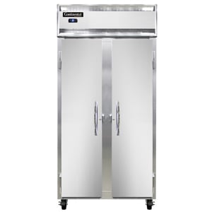 160-2RSESNSS 36 1/4" Two Section Reach In Refrigerator, (2) Left/Right Hinge Solid Doors, Top Compressor, 115v