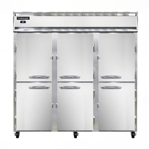 160-3RSNHD 78" Three Section Reach In Refrigerator, (6) Left/Right Hinge Glass Doors, Top Co...