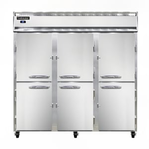 160-3RSNSAHD 78" Three Section Reach In Refrigerator, (6) Left/Right Hinge Glass Doors, Top...