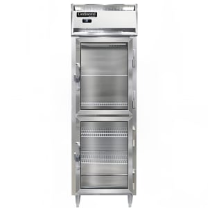 160-D1RNSAGDHD 26" One Section Reach In Refrigerator, (2) Right Hinge Glass Doors, Top Compr...
