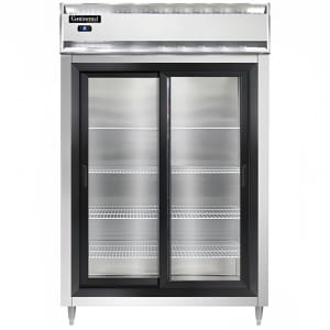 160-D2RSNSSSGD 52" Two Section Reach In Refrigerator, (2) Sliding Doors, Top Compressor, 115...