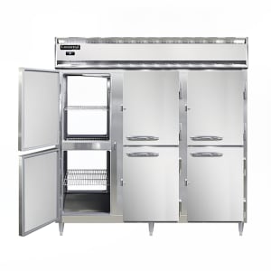 160-D3RNSAPTHD 78" Three Section Pass Thru Refrigerator, (12) Left/Right Hinge Solid Doors,...