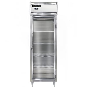 160-D1RNSSGD 26" One Section Reach In Refrigerator, (1) Right Hinge Glass Door, Top Compress...