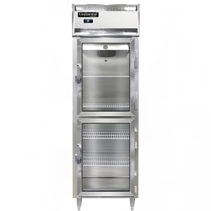 160-D1RSNGDHD 26" One Section Reach In Refrigerator, (2) Right Hinge Glass Doors, Top Compre...