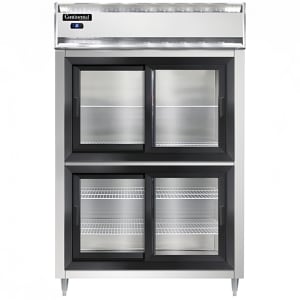 160-D2RSNSASGDHD 52" Two Section Reach In Refrigerator, (4) Sliding Doors, Top Compressor, 1...