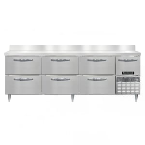 160-DRA93NSSBSD 93" Worktop Refrigerator w/ (4) Sections, 115v