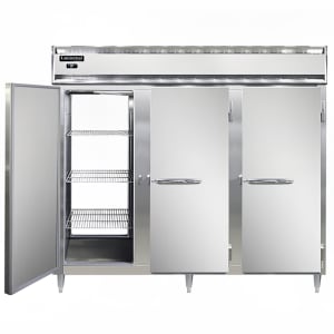 160-D3RENPT 85 1/2" Three Section Pass Thru Refrigerator, (6) Left/Right Hinge Solid Doors,...
