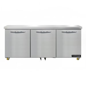 Continental D72N-U 72&quot; W Undercounter Refrigerator w/ (3) Sections &amp; (3) Doors, 115v