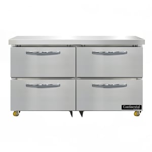 160-D48NUD 48" W Undercounter Refrigerator w/ (2) Sections & (4) Drawers, 115v