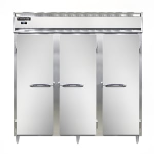 160-D3RNSS 78" Three Section Reach In Refrigerator, (3) Left/Right Hinge Solid Doors, Top Co...