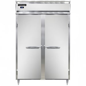 160-D2RSN 52" Two Section Reach In Refrigerator, (2) Left/Right Hinge Solid Doors, Top Compressor, 115v