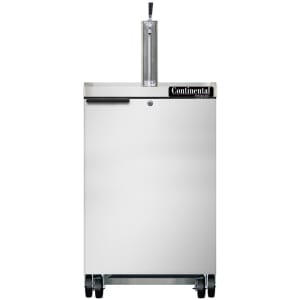 160-KC24NSS 24" Kegerator Beer Dispenser w/ (1) Keg Capacity - (1) Column, Stainless, 115v