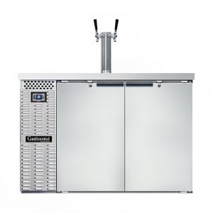 160-KC50NSS 50" Kegerator Beer Dispenser w/ (2) Keg Capacity - (1) Column, Stainless, 115v