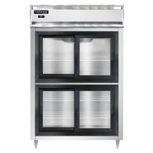 160-D2RSNSGDHD 52" Two Section Reach In Refrigerator, (4) Sliding Doors, Top Compressor, 115...