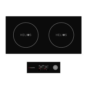 084-HTD9500SS251 Helios Drop-In Commercial Induction Cooktop w/ (2) Burners, 240v