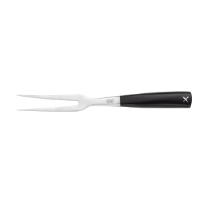 132-M19015 6 1/4" Carving Fork w/ Black Ergonomic POM Handle, High-Carbon German Steel
