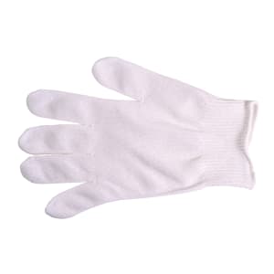 132-M33411L Large Cut Resistant Glove - Polyethylene Reinforced Knit, White w/ White Cuff