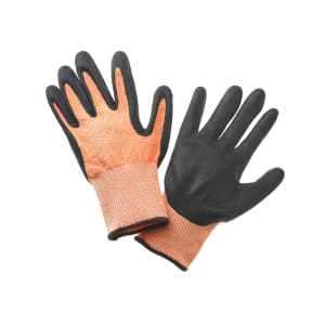 132-M33425L Food Processing Gloves HPPE Reinforced - Large, Orange w/ Brown Cuff