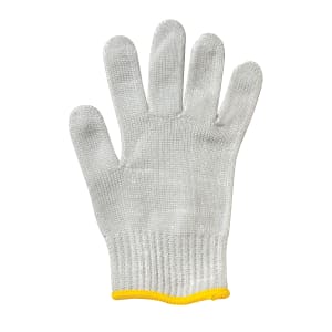 132-M33413XS Extra Small Cut Resistant Glove - Stainless Steel Reinforced, White w/ Gold Cuff