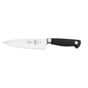 132-M21076 6" Chef's Knife w/ Black Non-Slip Santoprene® Handle, High-Carbon German Steel