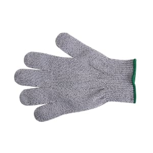 132-M33412M Medium Cut Resistant Glove - Blended Material, Gray w/ Green Cuff