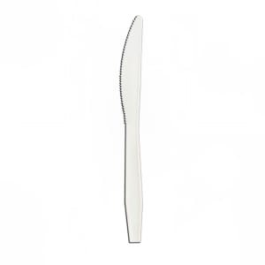 389-587655 Medium Weight Disposable Knife - Polypropylene, White