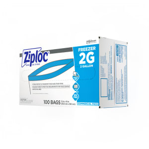 010-658191 Ziploc Zipper Seal Top Freezer Bag - 13"L x 15"W, Clear