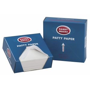 240-388939 Patty Paper - 5" x 4 3/4", Wax, White