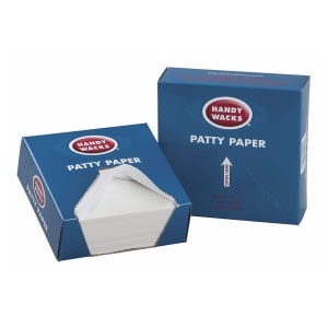 240-388940 5 1/2" Patty Paper - Wax, White
