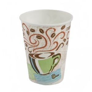 326-522961 PerfecTouch® 8 oz Disposable Hot Cup - Paper, Printed