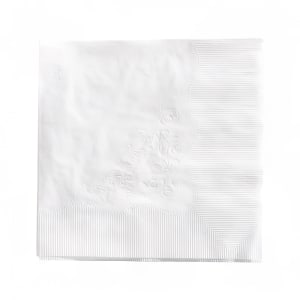 326-522993 1/4 Fold Dinner Napkins - 1 ply, White