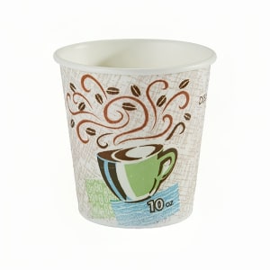 326-540655 PerfecTouch 10 oz Disposable Hot Cup - Paper, Printed