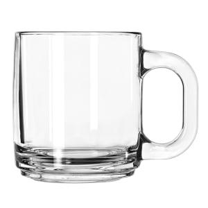 634-5201 10 oz Clear Glass Coffee Mug