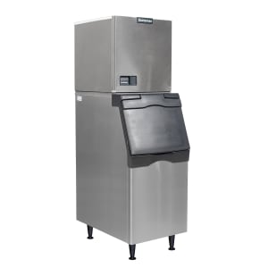 044-C0522SW1B322S 480 lb Prodigy ELITE® Half Cube Ice Machine w/ Bin - 370 lb Storage, Water Cool...