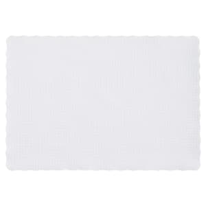 363-399506 Placemat - 13 1/2" x 9 1/2", Paper, White