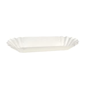 363-513298 6" Hot Dog Tray - Paper, White