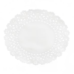 363-579956 Lapaco 5" Normandy Lace Doily - Paper, White