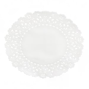363-576937 Lapaco 5" Normandy Lace Doily - Paper, White