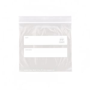 237-647412 Zipper Seal Top Sandwich Bag - 6 1/2" x 6", LDPE, Clear