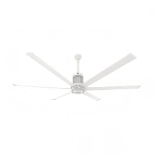 541-MKI61071906A729I 84" i6 Outdoor Ceiling Fan w/ 12" Downrod, White