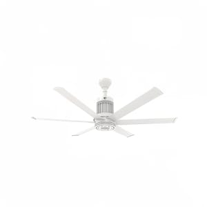 541-MKI61051906A729I 60" i6 Outdoor Ceiling Fan w/ 6" Downrod, White