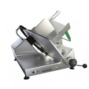 554-GSPHI150 Manual Gravity Feed Meat Slicer w/ 13" Blade, Safety Illuminated Dial, Aluminum...