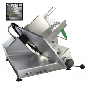 554-GSPHI150GCB Manual Gravity Feed Meat & Cheese Slicer w/ 13" Blade, Safety Illuminate...