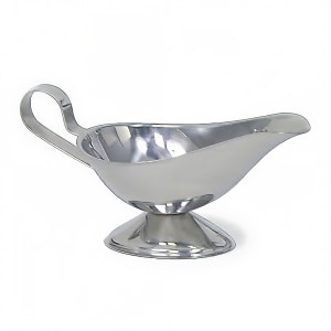 158-1108 Gravy Boat, 8 oz, Stainless Steel, Gadroon Base