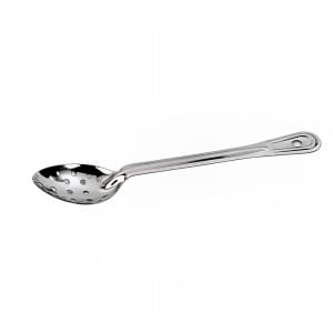 158-2752 11" Perforated Heavy Stainless Serving Spoon w/ Mirror Finish