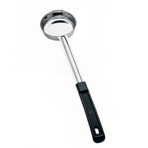 158-5723 3 oz Spoodle - Solid, Stainless Steel, Black Plastic Handle
